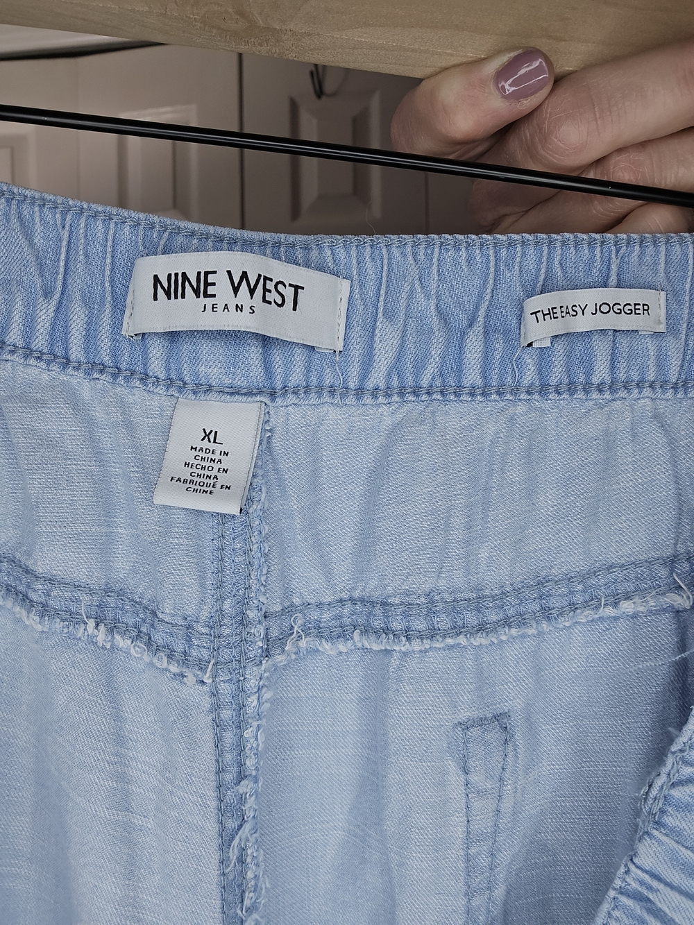 Nine West Light Wash Joggers - Picture 2 of 3